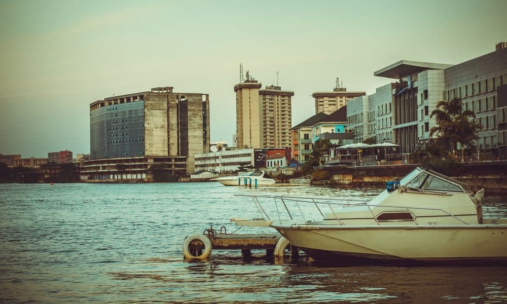 The Lagos waterfront on Victoria Island